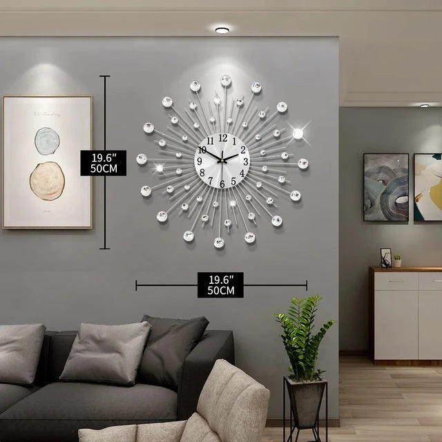 Creative Crystal Wall Clock