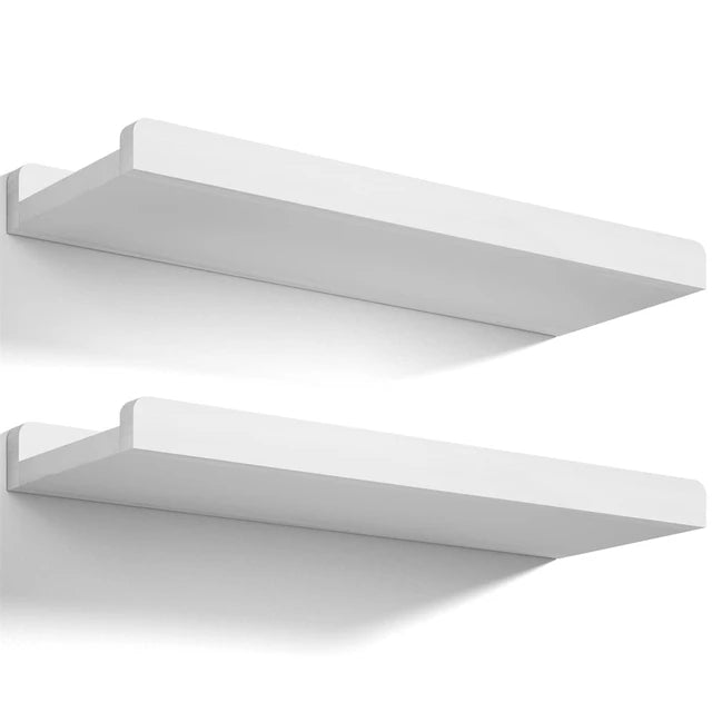 Set of 2 Floating Shelves - Wooden