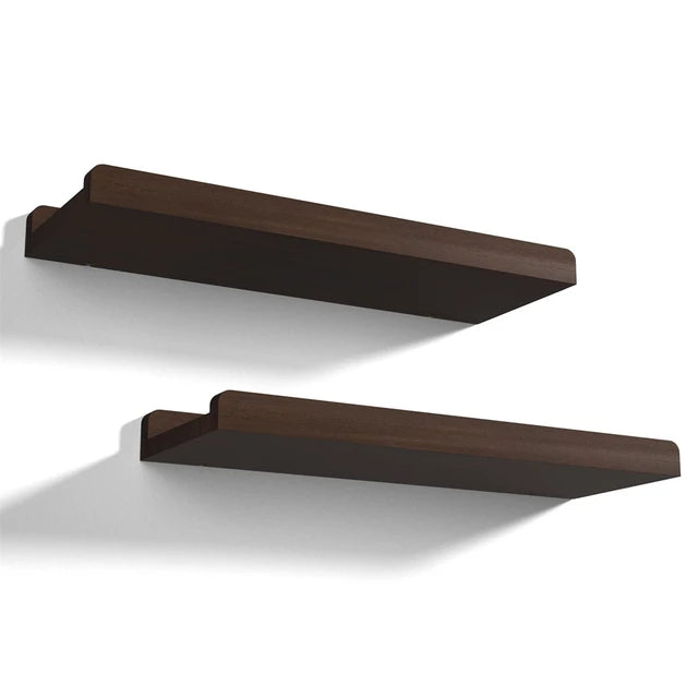 Set of 2 Floating Shelves - Wooden