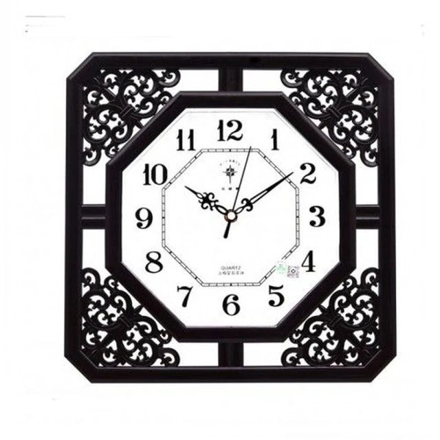 Wall Clock Carved Hollow