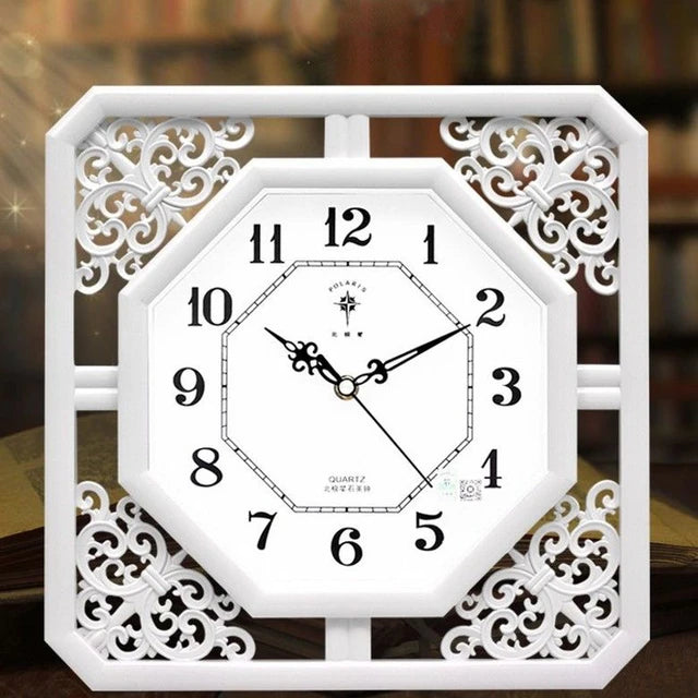 Wall Clock Carved Hollow